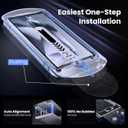 Nillkin 2 Pack Military-Grade 9H+ Tempered Glass for Samsung Galaxy S25 Ultra - Full Screen Protection, Fingerprint Ready, Anti-Glare Set - Bubble-Free Easy Install