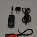 Premium Pro Bluetooth 5.4 Transmitter Receiver,Airplane Audio Adapter,Wireless Transmitter for TV/Travel Flight,Airline,Gym.Compatible with 2 AirPods/Headphones,Bluetooth Receiver for Car/Home Stereo (Black)