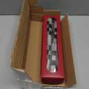 %100 Handmade Christmas Decorative Hand Painted Taper Candles, 2 Pack | Checkered Black & White | for Dinner Table and Interior Decoration, Christmas Decoration, New Year Holiday Decor