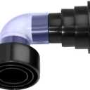 A/C Drain Line Cleaner Tool, Vacuum Hose to PVC Pipe Adapter Kit, Fits Vacuum Hose 1-1/4", 1-7/8", 2-1/2" and AC Drain Line 3/4", 1", 1-1/4", 1-1/2", 2