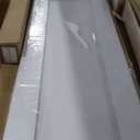 24" x 84" Bifold Sliding Barn Door, K Shaped Panel with Sliding Hardware Kit Set, Finished Closet Door Slab, 2.33FT Track for 2 Doors, MDF, White