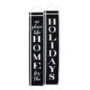 Holiday Time No Place Like Home for Holidays Christmas 72in Wall Banners Set 2