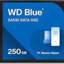 Western Digital 250GB WD Blue SA510 SATA Internal Solid State Drive SSD  SATA III 6 Gb/s, 2.5"/7mm, Up to 555 MB/s  WDS250G3B0A