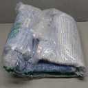 Carvapet 3x5 Blue Small Rugs for Living Room Bedroom Dorm, Washable Low Pile Ombre Carpet with Rubber Backing, Foldable, Non Slip Thin Area Rug, Ultra Soft