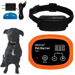Indoor Pet Barrier for Dogs, Wireless Indoor Electric Fence, Pet Gate, Keeps Areas Off Limits, Dog Fence Waterproof/Rechargeable Training Collar (1 Dog System) 