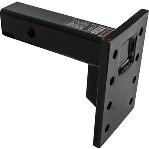 Buyers Products PM87 Pintle Hook Mount, 3 Position Adjustable Trailer Hitch Receiver for 2 Inch Trucks, HeavyDuty Tow Hitch Plate, 14,000 lb MGTW, 2,800 lb MVL, PowderCoated Steel