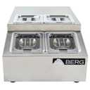 FSE 4-Pan Countertop Refrigerated Prep Station, 15" W, Stainless Steel