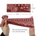 Huachi 12 Pack Bow Headbands for Women Headwraps Hair Band Knotted Headband Rabbit Ears Stretchy Turban Head Wraps Fashion Head band Sport Cute Hair Accessories (Bohemian colors)