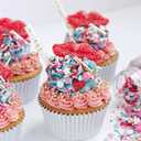 Gifbera White Metallic Foil Cupcake Liners Standard Size Baking Cups, 200-Count