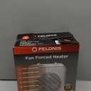 Pelonis 1500W 3-Speed Electric Fan-Forced Space Heater, Compact and Portable, Safety Features, White