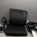 Sweetcrispy Home Office Managerial Executive Chair, Flip Up Armrest Ergonomic Mesh Adjustable Swivel Mid-Back Computer Desk Chair with Comfortable Lumbar Support, Comfy Arms for Bedroom,Study (Black)