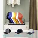 Hat Organizer for 20 Baseball Caps, Metal Tabletop Ball Cap Rack for Closet, 2 Pack Baseball Cap storage Stand for Men Dresser, Gift