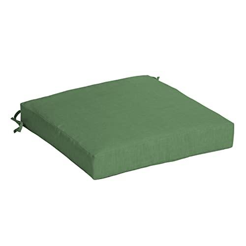 Arden Outdoor Seat Cushion, 23 x 23, Rain-Proof, Fade Resistant Bright Moss Green Leala