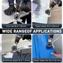 Metal Nibbler Drill Attachment, Heavy-Duty Sheet Metal Cutter for Electric Drill, Double-Cut Nibbler Tool for Fast Clean Cutting of Iron, Steel, Aluminum, Copper and Plastic Panels