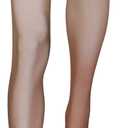 Truform Sheer Compression Pantyhose, 8-15 mmHg, Women's Shaping Tights, 20 Denier, Beige, Medium