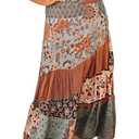 EARKOHA 2025 Womens Summer Boho Maxi Skirt Elastic High Waisted A-Line Flowy Beach Skirts