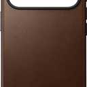 NOMAD Modern Leather Case Brown Compatible with iPhone 17 Pro Leather Magsafe Charging Compatible Phone Case for iPhone 17 Pro