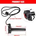 Surron Throttle Handle Imitation Carbon Fiber Throttle Grips Quick Twister with Throttle Cable Throttle Kit for Electrice Dirt Bike Sur-Ron/Surron/Light Bee/Sur Ron S/Surron X / X160 / X260