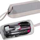 BUBM Travel Case for Dyson Airwrap Styler/Shark Flexstyle,Portable Carrying Case for Dyson Supersonic Hair Dryer,Waterproof Anti-Scratch Dustproof Protection Organizer Travel Storage Bag (Light Gray)