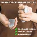 2 x Anti-Slip Workout Grips & Resistance Bands, Ergonomics Workout Rubber Gym Grips Pads for Men and Women Weightlifting, Fitness Training and Exercise, Protect Your Gymnastics Hand Grips