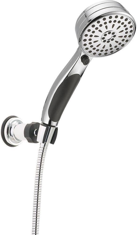 Delta Faucet 9-Spray Touch-Clean Wall-Mount Hand Held Shower with Hose, Chrome 55424