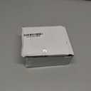 Glass Brushed Nickel Dummy Door Knobs Interior, Crystal Glass Dummy Door Handles Modern Rectangular for Closet Bifold Doors, 2 Pack, Silver