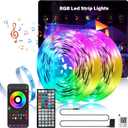 150FT Led Lights for Bedroom, Color Changing RGB Led Strip Lights Indoor, Music Sync Led Light Strip with Remote and App Control, DIY Led Lights for Room Home Decor Ambient Lighting (2 * 75FT)
