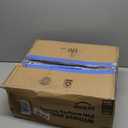 Blue Round Toilet Seat Natural Wood Toilet Seat with Zinc Alloy Hinges, Easy to Install also Easy to Clean, Scratch Resistant Toilet Seat by Angol Shiold (Round, Blue)