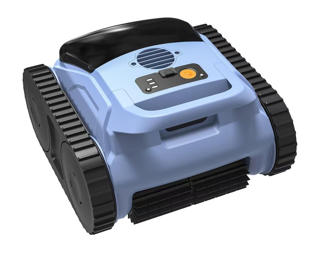 Cordless Pool Cleaner Robot, Pool Vacuum for Inground Pool & Above Ground Pool, Smart Navigation Self-Parking, LED Indicator, Wall&Waterline Cleaning Pool Robot up to 2150 Sq.ft