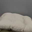 downluxe Outdoor Bench Cushion for Patio Furniture, Waterproof Tufted Overstuffed Porch Swing Cushions, Thick Outdoor Loveseat Cushions, 59" x 18" x 5", Beige, Set of 1