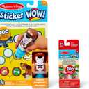 Melissa & Doug Sticker Wow! Dog Bundle: 24-Page Activity Book, Refillable Sticker Stamper, Mini Pad, 500 Stickers, Arts and Crafts for Kids Ages 3+