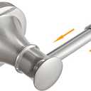 BESy Adjustable Bronze 16.5 to 28.7 Inch Bath Towel Bar Rack for Bathroom Towel Holder, Wall Mounted Towel Bar Rod Hanger Bathroom Hardware Accessories Hotel Style, Stainless Steel, Brushed Nickel