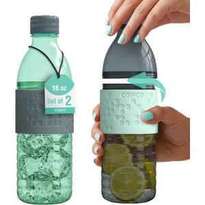 Copco Hydra Water Bottle 16.9 oz - Blue/Gray, Set of 2