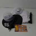 Halloween Decorations Outdoor Ghost Kit - 2 Pack DIY Halloween Decor Spooky Ghost Decor with 50 LED Lights Battery Operated,Hat,for Outdoor Indoor Porches Yards Gardens Lawn (Warm White)