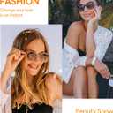 JM 2 Pack Bifocal Reading Sunglasses for Women, Fashion Oversized Sun Readers UV400 Protection Spring Hinges +3.50(Black&Brown)
