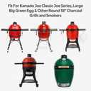Non-Stick Ceramic Coated BBQ Griddle, Grill Plancha with Removable Handles