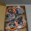 Stem Caster Wheels 4 inch Locking Threaded Stem Casters Set of 4 Heavy Duty, 1/2"-13 x 1(Stem Diameter 1/2",Stem Length 1"), No Noise Swivel Casters Industrial Castor Wheels for Cart, Furniture