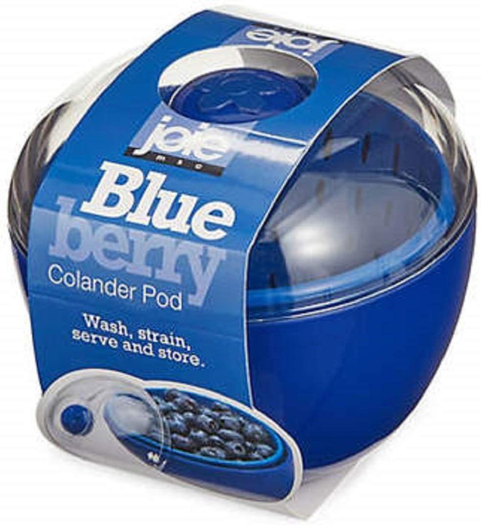 Joie Berry Keeper Colander Pod, Built-in Strainer for Easy Fruit Storage, Holds One Pint of Berries, Compact Fridge Container, Efficient Kitchen Gadget, Blueberry