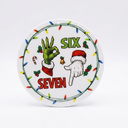 Katinat Funny Christmas Ornaments, Santa Says Six Seven Meme 67 Ornament, Christmas Stocking Stuffers Gifts for Teens Kids Friends Coworkers (SIX Seven Ornament)