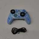 Wireless Switch Controllers for Nitendo Switch/OLED/Lite, 1200mAh Switch Pro Controller with 10 Color Light Modes, Rechargeable Switch Turbo Control with Vibration, 6-Axis Gyro, Turbo, Wake Up (Tie-dye Blue)