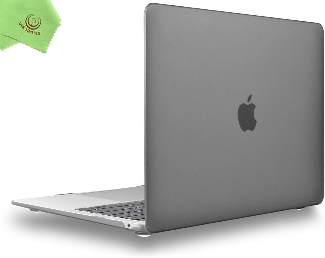 UESWILL 2022 2021 MacBook Air 13 inch Case A2337 M1 A2179 A1932, Hard Shell Case Cover Compatible with MacBook Air 13 inch with Retina Display & Touch ID (2018-2022), Gray