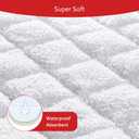 Moonsea Quilted Thicker Changing Pad Liner 3 Pack Waterproof, Fit for Changing Table Liners are Warm On a Baby's Back Non-Slip Design Reusable Pads Machine Washable, White