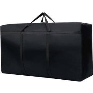 Small Christmas Tree Storage Bag for 4ft / 3ft Artificial Disassembled Holiday Tree Heavy Duty Xmas Tree Storage Container with Reinforced Handles & Dual Zippers Waterproof Fake Tree Saver Bag (Black)