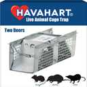 Havahart X-Small 2-Door Humane Catch and Release Live Animal Trap for Moles, Rodents, Shrews, Mice, Voles, and Other Small Animals - 1020 - Live Catch Mouse Trap