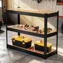 Garage Storage Shelves,48x24x36 Heavy Duty Garage Shelving Metal Shelves