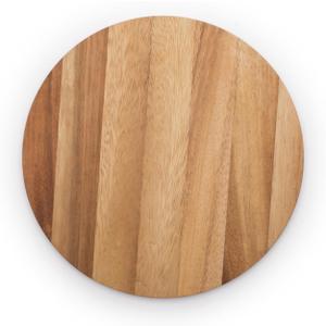 Ironwood Gourmet 28445 Multi-Use Circle Serving Board, Acacia Wood, 9 Inch Diameter (Round Cutting Board)