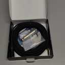 Ranch 10ft Male XLR to 1/4 TS Mono Jack Microphone Cable Quarter Inch to XLR Male Unbalanced Interconnect Cable - Black