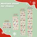 OWENIE Christmas Trees Table Runner for Kitchen Dining Table, Watercolor Print Christmas Tree Runner for Winter Xmas Holiday Decor, 13x72 Inch, Washable