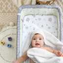 4 x 4 Pack Baby Bassinet Sheets - 35"x20" Bedside Bassinet Sheets for Newton, Ezebaby, AMKE & Other Large Bedside Sleeper | Ultra Soft & Skin Friendly Bassinet Fitted Sheets for Boys Girls