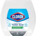 Clorox Elongated Plastic Toilet Seat with Easy-Off Hinges, Wiggle-Free